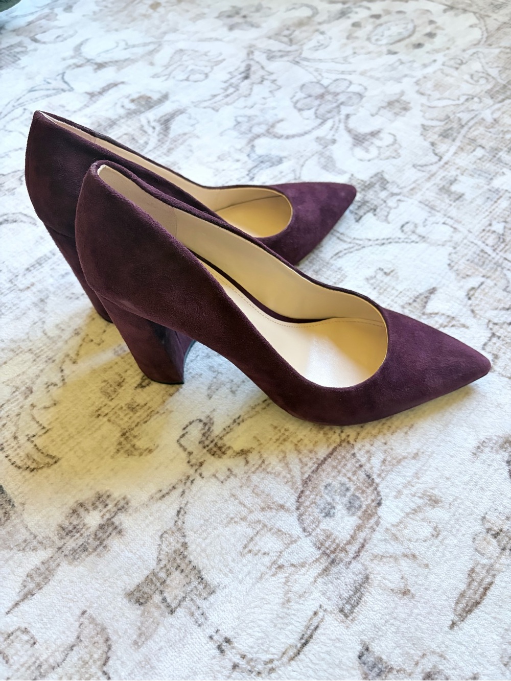 Nine West Plum Suede Pointed-Toe Pumps